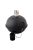Fém olajlámpa, fekete, 20 cm átmérőjű