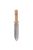 Rozsdamentes acél Hori Hori kés tokkal, kőrisfa nyéllel,  32 cm