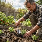 Rozsdamentes acél ásó, 31 cm