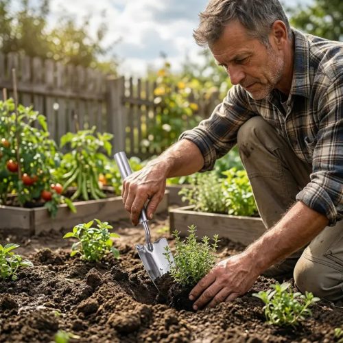 Rozsdamentes acél ásó, 31 cm