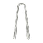 Fém U alakú rögzítő szett kókuszrost karókhoz, 12 db-os, 6,5 x 14,5 cm