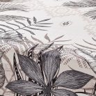 Dzsungel mintás vízlepergető asztalterítő, barna, 148 x 240 cm