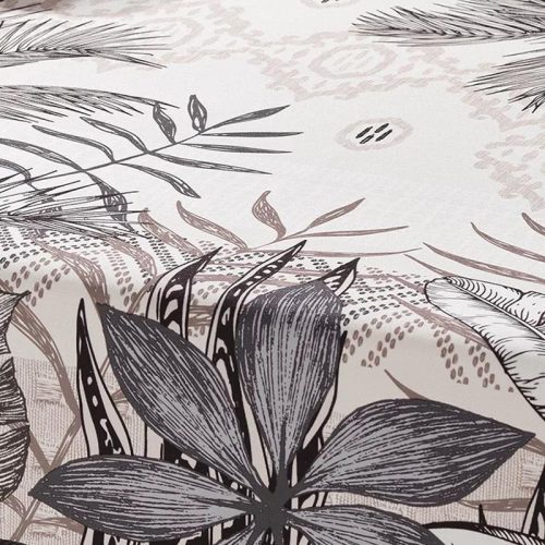 Dzsungel mintás vízlepergető asztalterítő, barna, 148 x 240 cm