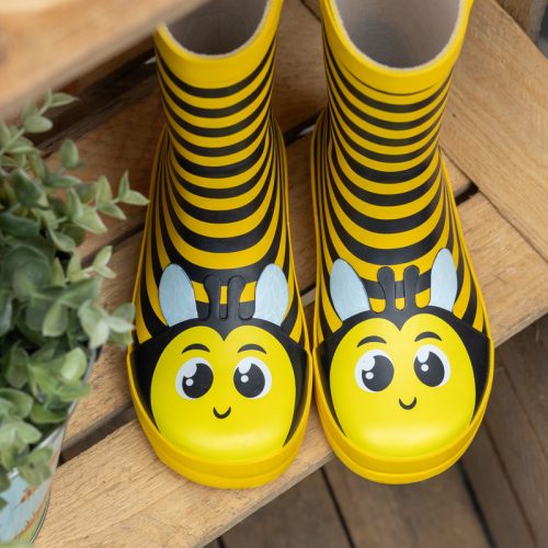 Méhecskés gyerek gumicsizma, 25-26-os méret