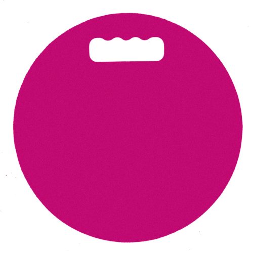 Gyerek kerti térdelőpárna, pink, 28 cm átmérőjű