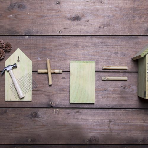 Összeszerelhető madárház gyerekeknek