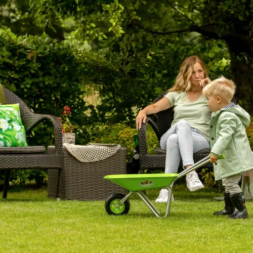 Gyerek talicska ajándékdobozban, zöld, 6,5 literes