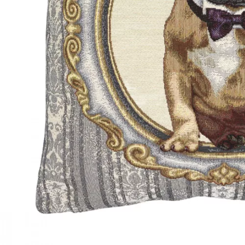 Lord Francia Bulldog, gobelin díszpárna huzat , 45x45 cm