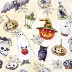 Halloweenes 3 rétegű szalvéta, 33 x 33 cm
