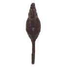 Öntöttvas akasztó, kakasos, 15,6 cm