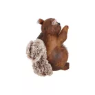 Erdei állatos bőr ajtókitámasztó, mókus, 1,5 kg