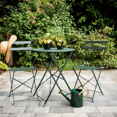 Francia stílusú összecsukható bisztró fém szék