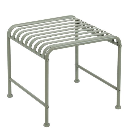 Timeless fém kertiasztal, matt olivazöld, 46 x 47 x 42 cm