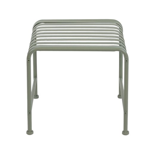 Timeless fém kertiasztal, matt olivazöld, 46 x 47 x 42 cm