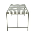 Timeless fém kerti étkezőasztal, matt olivazöld, 158 x 78,5 x 70,5 cm