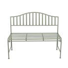 Timeless fém kerti pad, összecsukható, matt olivazöld, 113 x 56 x 91,5 cm