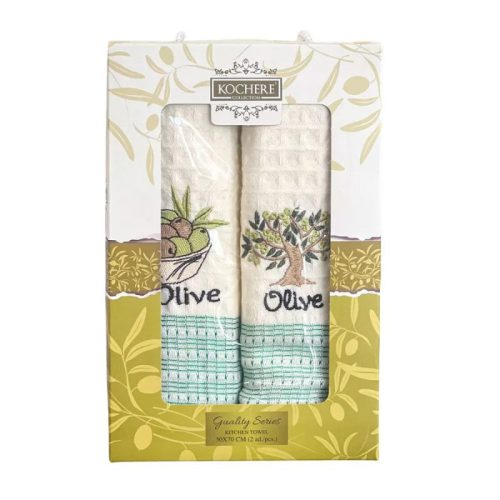 Olive konyharuha szett díszdobozban, 2 db-os