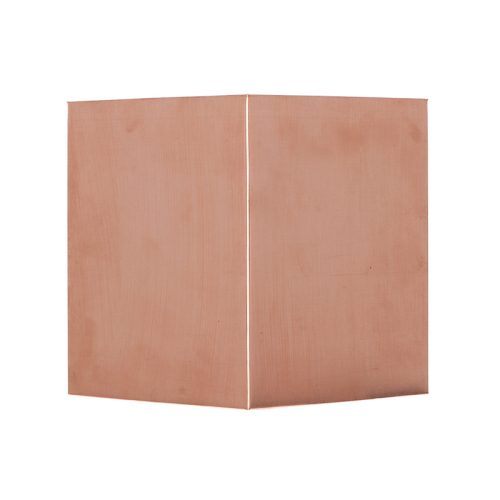 Fa madárház kék cinegének, réz tetővel, fekete és rose gold, 17 x  25,5 x 14 cm