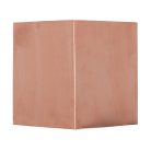 Fa madárház széncinegének, réz tetővel, fekete és rose gold, 17 x  30 x 14 cm