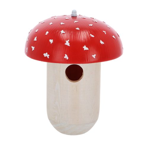 Légyölő galócás fa madárház, fára szerelhető, 23 cm