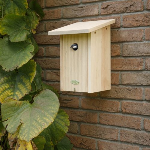 Lapos tetős fa madárház széncinegének, 30,5 cm