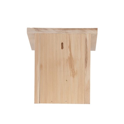 Lapos tetős fa madárház vörösbegynek, 22 cm