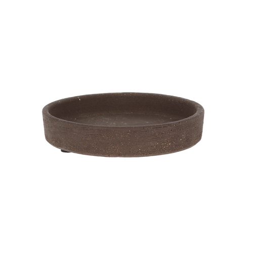 Terrakotta virágcserép alátét, sötétbarna, 12 cm átmérőjű