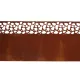 Rusztikus stílusú fém ágyásszegély, gyepszegély,  480 x 20 cm
