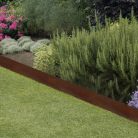 Leszúrható corten acél ágyásszegély, gyepszegély, 100 x 22 cm