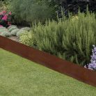 Leszúrható corten acél ágyásszegély, gyepszegély, 100 x 35 cm