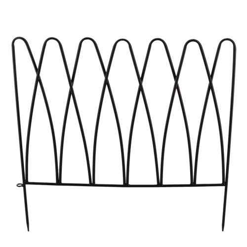 Leszúrható fém ágyásszegély, gyepszegély,  geometrikus, 58 cm