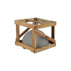 Gránit napernyő talp, világosszürke, 35 cm átmérőjű, 31,5 kg