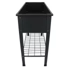 Fém magaságyás, antracit szürke, 100 cm