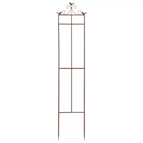 Növény kitámasztó állvány, madár díszítéssel, 32 x 160 cm