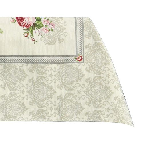 Klasszikus rózsás gépi gobelin asztalterítő, 137x240 cm