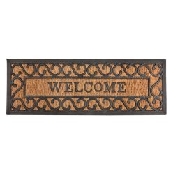 Kókuszrost és gumi lábtörlő, 75 x 25 cm