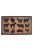 Kókuszrost és gumi lábtörlő, farm állatos mintával, 75 x 45 cm