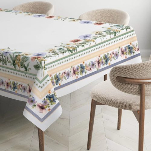 Szellőrózsás pamut asztalterítő, 140 x 240 cm