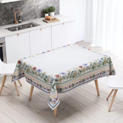 Szellőrózsás pamut asztalterítő, 140 x 240 cm
