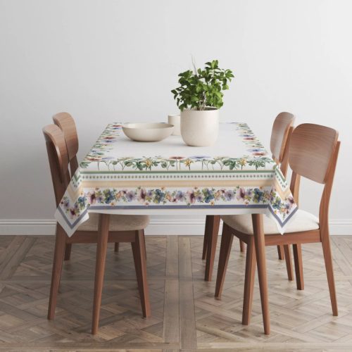 Szellőrózsás pamut asztalterítő, 140 x 240 cm