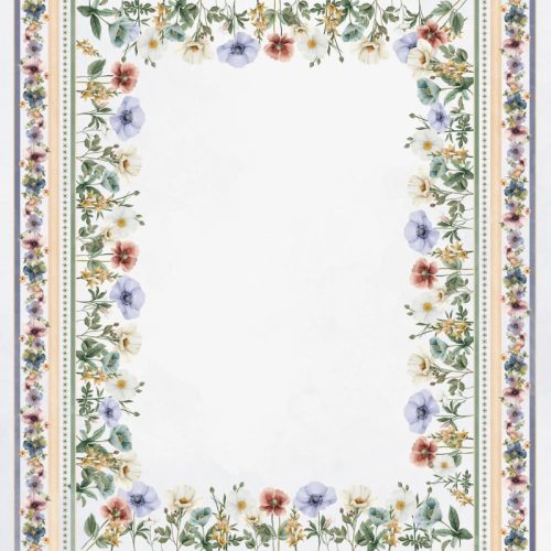 Szellőrózsás pamut asztalterítő, 140 x 240 cm