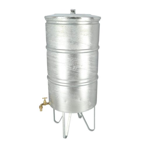 Cink esővíz tároló hordó csappal, 95 literes