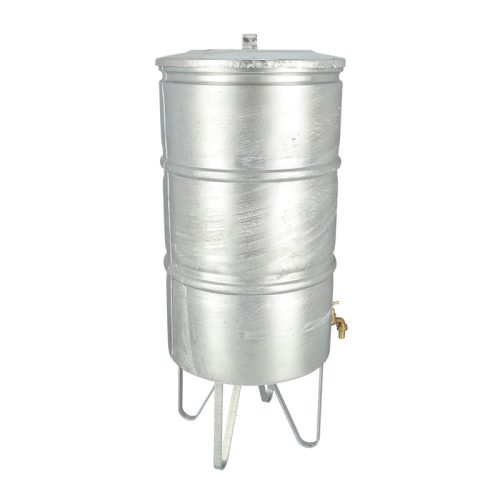 Cink esővíz tároló hordó csappal, 95 literes