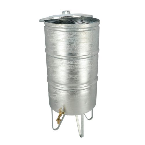 Cink esővíz tároló hordó csappal, 95 literes