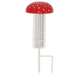 Leszúrható csapadékmérő, légyölő galócás, 34 cm