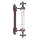 Falra rögzíthető öntöttvas hőmérő, 30 cm