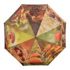 Őszi hangulatú esernyő, 120 cm átmérőjű