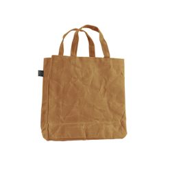   Viaszolt vászon bevásárlótáska, világosbarna,  25 x 34 cm
