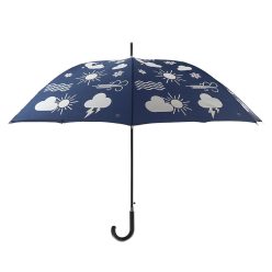   Esőre színváltós felhő mintás esernyő, 116,5 cm átmérőjű