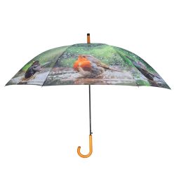 Esőben fürdőző kismadaras esernyő, 120 cm átmérőjű